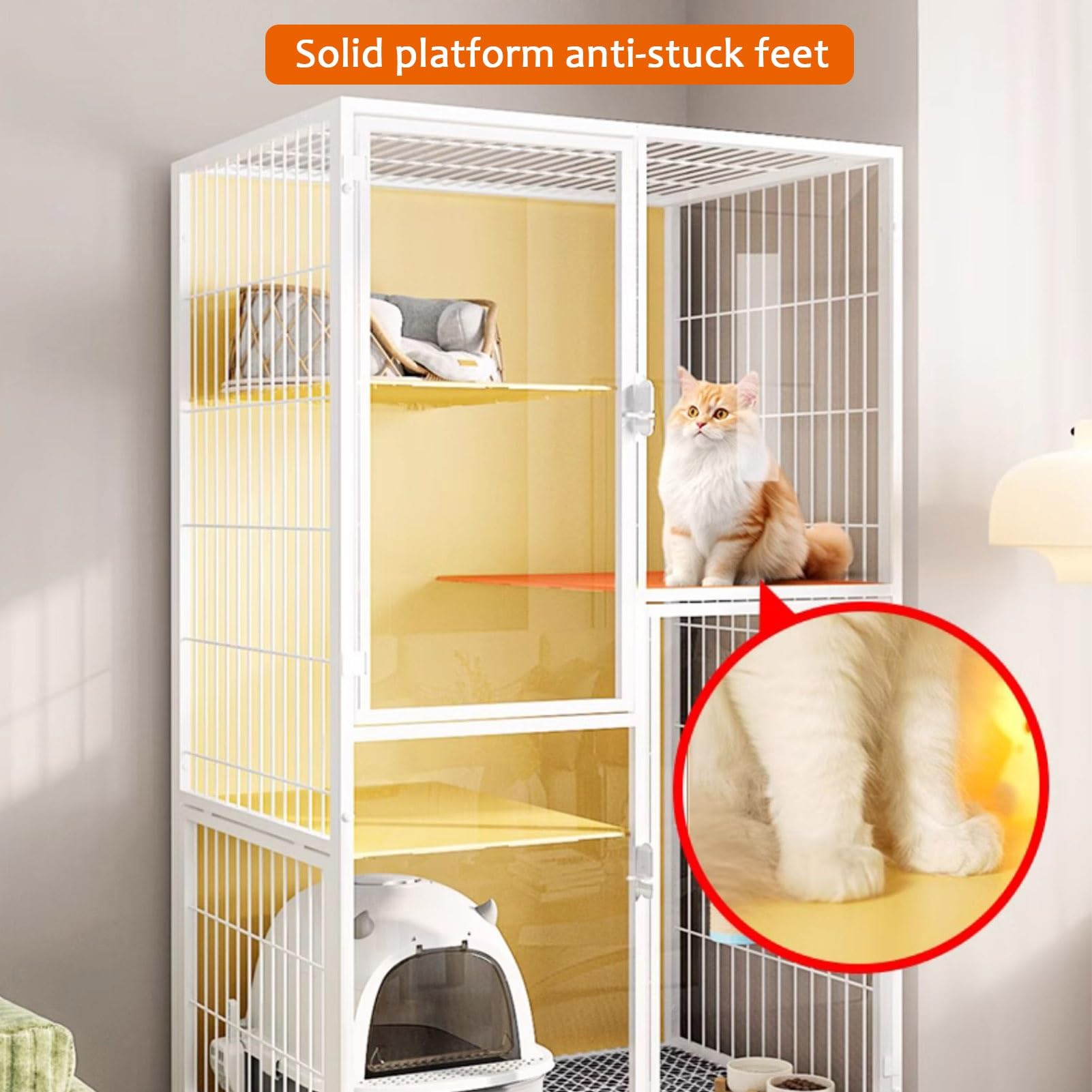 新品　キャットケージ　猫用品　キャットゲージ　ペット用品　ペットケージ　ホワイト Amazon.co.jp: TY N&Sキャットランドケージ 猫ケージ 大型